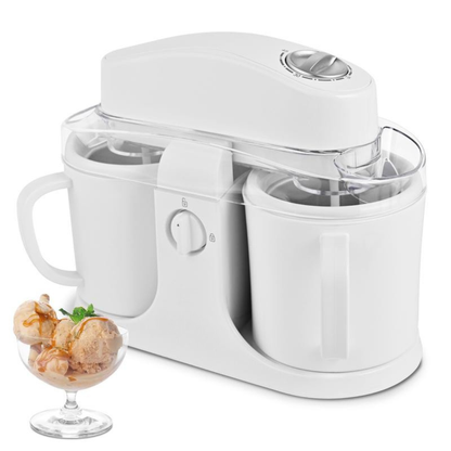 Ice Cream Maker Machine for Home Use with Two Ice Cream Bowls