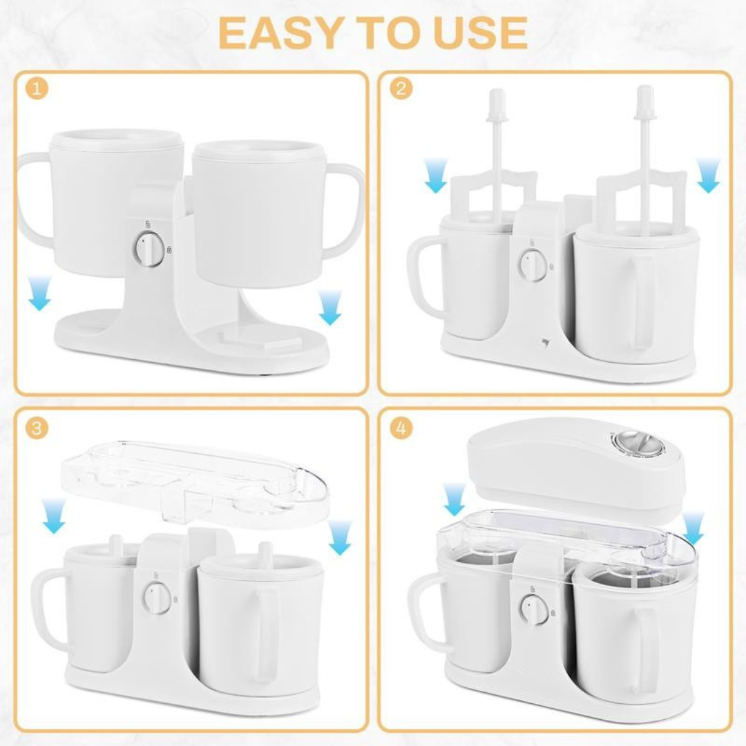 Ice Cream Maker Machine for Home Use with Two Ice Cream Bowls