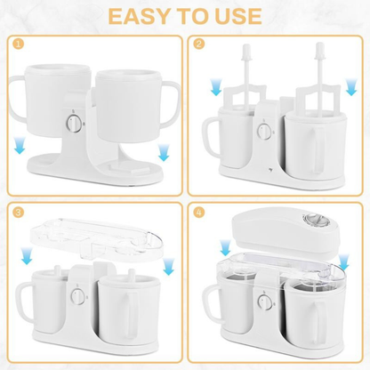 Ice Cream Maker Machine for Home Use with Two Ice Cream Bowls