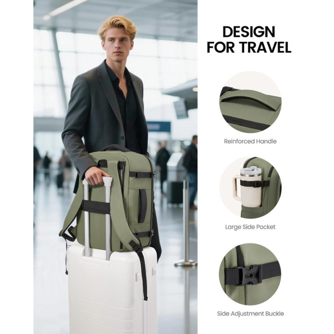 Carry-On Travel Waterproof Backpack