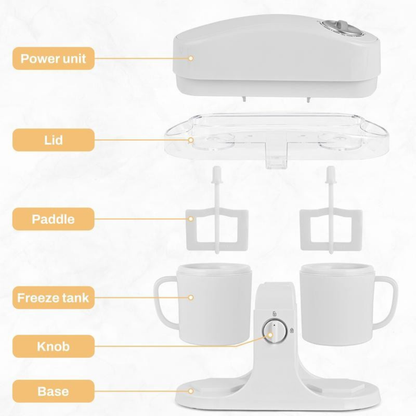 Ice Cream Maker Machine for Home Use with Two Ice Cream Bowls